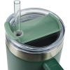 imagePelican Hydration Pelican Porter 40 oz Vacuum Insulated Tumbler  Recycled Stainless Steel Double Wall Travel with Dual Lid Powder Coated Insulated Coffee Mug For Hot Cold Drinks Jet BlackHunter