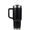 imagePelican Hydration Pelican Porter 40 oz Vacuum Insulated Tumbler  Recycled Stainless Steel Double Wall Travel with Dual Lid Powder Coated Insulated Coffee Mug For Hot Cold Drinks Jet BlackJet Black