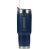 imagePelican Hydration Pelican Porter 40 oz Vacuum Insulated Tumbler  Recycled Stainless Steel Double Wall Travel with Dual Lid Powder Coated Insulated Coffee Mug For Hot Cold Drinks Jet BlackMidnight