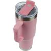 imagePelican Hydration Pelican Porter 40 oz Vacuum Insulated Tumbler  Recycled Stainless Steel Double Wall Travel with Dual Lid Powder Coated Insulated Coffee Mug For Hot Cold Drinks Jet BlackRouge
