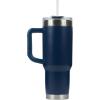 imagePelican Hydration Pelican Porter 40 oz Vacuum Insulated Tumbler  Recycled Stainless Steel Double Wall Travel with Dual Lid Powder Coated Insulated Coffee Mug For Hot Cold Drinks Jet BlackMidnight