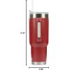imagePelican Hydration Pelican Porter 40 oz Vacuum Insulated Tumbler  Recycled Stainless Steel Double Wall Travel with Dual Lid Powder Coated Insulated Coffee Mug For Hot Cold Drinks Jet BlackBrick