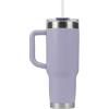imagePelican Hydration Pelican Porter 40 oz Vacuum Insulated Tumbler  Recycled Stainless Steel Double Wall Travel with Dual Lid Powder Coated Insulated Coffee Mug For Hot Cold Drinks Jet BlackLilac