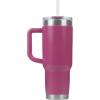 imagePelican Hydration Pelican Porter 40 oz Vacuum Insulated Tumbler  Recycled Stainless Steel Double Wall Travel with Dual Lid Powder Coated Insulated Coffee Mug For Hot Cold Drinks Jet BlackOrchid