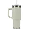 imagePelican Hydration Pelican Porter 40 oz Vacuum Insulated Tumbler  Recycled Stainless Steel Double Wall Travel with Dual Lid Powder Coated Insulated Coffee Mug For Hot Cold Drinks Jet BlackClay