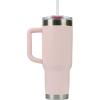 imagePelican Hydration Pelican Porter 40 oz Vacuum Insulated Tumbler  Recycled Stainless Steel Double Wall Travel with Dual Lid Powder Coated Insulated Coffee Mug For Hot Cold Drinks Jet BlackBlush