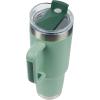 imagePelican Hydration Pelican Porter 40 oz Vacuum Insulated Tumbler  Recycled Stainless Steel Double Wall Travel with Dual Lid Powder Coated Insulated Coffee Mug For Hot Cold Drinks Jet BlackSage