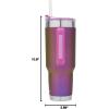 imagePelican Hydration Pelican Porter 40 oz Vacuum Insulated Tumbler  Recycled Stainless Steel Double Wall Travel with Dual Lid Powder Coated Insulated Coffee Mug For Hot Cold Drinks Jet BlackUnicorn