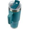 imagePelican Hydration Pelican Porter 40 oz Vacuum Insulated Tumbler  Recycled Stainless Steel Double Wall Travel with Dual Lid Powder Coated Insulated Coffee Mug For Hot Cold Drinks Jet BlackLagoon