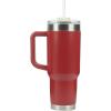 imagePelican Hydration Pelican Porter 40 oz Vacuum Insulated Tumbler  Recycled Stainless Steel Double Wall Travel with Dual Lid Powder Coated Insulated Coffee Mug For Hot Cold Drinks Jet BlackBrick