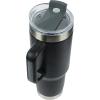 imagePelican Hydration Pelican Porter 40 oz Vacuum Insulated Tumbler  Recycled Stainless Steel Double Wall Travel with Dual Lid Powder Coated Insulated Coffee Mug For Hot Cold Drinks Jet BlackJet Black