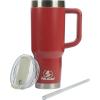 imagePelican Hydration Pelican Porter 40 oz Vacuum Insulated Tumbler  Recycled Stainless Steel Double Wall Travel with Dual Lid Powder Coated Insulated Coffee Mug For Hot Cold Drinks Jet BlackBrick