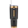 imagePelican Hydration Pelican Porter 40 oz Vacuum Insulated Tumbler  Recycled Stainless Steel Double Wall Travel with Dual Lid Powder Coated Insulated Coffee Mug For Hot Cold Drinks Jet BlackNoir