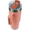 imagePelican Hydration Pelican Porter 40 oz Vacuum Insulated Tumbler  Recycled Stainless Steel Double Wall Travel with Dual Lid Powder Coated Insulated Coffee Mug For Hot Cold Drinks Jet BlackSalmon