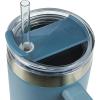 imagePelican Hydration Pelican Porter 40 oz Vacuum Insulated Tumbler  Recycled Stainless Steel Double Wall Travel with Dual Lid Powder Coated Insulated Coffee Mug For Hot Cold Drinks Jet BlackDenim
