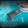 imagePelican 2 Pack Marine  IP68 Waterproof Phone Pouch XL Size Floating Waterproof Phone Case  Beach Cruise Ship Travel Essentials  Works with All Phones  Detachable Lanyard  Stealth BlackRegular