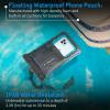 imagePelican 2 Pack Marine  IP68 Waterproof Phone Pouch XL Size Floating Waterproof Phone Case  Beach Cruise Ship Travel Essentials  Works with All Phones  Detachable Lanyard  Stealth BlackXL