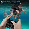 imagePelican 2 Pack Marine  IP68 Waterproof Phone Pouch XL Size Floating Waterproof Phone Case  Beach Cruise Ship Travel Essentials  Works with All Phones  Detachable Lanyard  Stealth BlackRegular