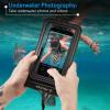 imagePelican 2 Pack Marine  IP68 Waterproof Phone Pouch XL Size Floating Waterproof Phone Case  Beach Cruise Ship Travel Essentials  Works with All Phones  Detachable Lanyard  Stealth BlackXL