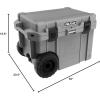 imagePelican 65QT Elite Wheeled CoolerDark GreyBlack