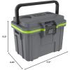 imagePelican 8QT Personal Cooler ampamp Dry BoxDark GreyGreen