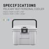 imagePelican 8QT Personal Cooler ampamp Dry BoxDark GreyGreen