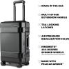 imagePelican ATX Luggage Hard Case Luggage with Wheels  Waterproof Hardshell  Medium Size 25 Inch CheckIn Suitcase BlackBlack