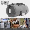 imagePelican AirTag Tracker Luggage Lock  Travel AirTag Holder Luggage Tag for Suitcases with TSAApproved Cable Lock 2Piece Installation Grade 5 Titanium Plate Tracker Brushed TitaniumBlack