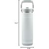 imagePelican Hydration Pelican Pacific 26 oz Vacuum Insulated Tumbler  Recycled Stainless Steel Double Wall Travel with Dual Lid Powder Coated Insulated Water Bottle For Cold Drinks BlushBright White