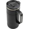 imagePelican Hydration Pelican Ridge 18 oz Vacuum Insulated Tumbler  Recycled Stainless Steel Double Wall Travel with Dual Lid Powder Coated Insulated Coffee Mug For Hot Cold Drinks HunterJet Black