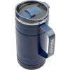imagePelican Hydration Pelican Ridge 18 oz Vacuum Insulated Tumbler  Recycled Stainless Steel Double Wall Travel with Dual Lid Powder Coated Insulated Coffee Mug For Hot Cold Drinks HunterMidnight
