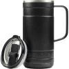 imagePelican Hydration Pelican Ridge 18 oz Vacuum Insulated Tumbler  Recycled Stainless Steel Double Wall Travel with Dual Lid Powder Coated Insulated Coffee Mug For Hot Cold Drinks HunterJet Black