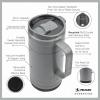 imagePelican Hydration Pelican Ridge 18 oz Vacuum Insulated Tumbler  Recycled Stainless Steel Double Wall Travel with Dual Lid Powder Coated Insulated Coffee Mug For Hot Cold Drinks HunterJet Black