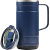 imagePelican Hydration Pelican Ridge 18 oz Vacuum Insulated Tumbler  Recycled Stainless Steel Double Wall Travel with Dual Lid Powder Coated Insulated Coffee Mug For Hot Cold Drinks HunterMidnight