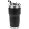 imagePelican Hydration Pelican Traveler 22 oz Vacuum Insulated Tumbler  Stainless Steel Double Wall Travel with Dual Lid Powder Coated Insulated Coffee Mug For Hot Cold Drinks AzureJet Black