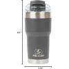 imagePelican Hydration Pelican Traveler 22 oz Vacuum Insulated Tumbler  Stainless Steel Double Wall Travel with Dual Lid Powder Coated Insulated Coffee Mug For Hot Cold Drinks AzureSirius