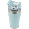 imagePelican Hydration Pelican Traveler 22 oz Vacuum Insulated Tumbler  Stainless Steel Double Wall Travel with Dual Lid Powder Coated Insulated Coffee Mug For Hot Cold Drinks AzureBreeze