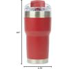imagePelican Hydration Pelican Traveler 22 oz Vacuum Insulated Tumbler  Stainless Steel Double Wall Travel with Dual Lid Powder Coated Insulated Coffee Mug For Hot Cold Drinks AzureBrick