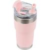 imagePelican Hydration Pelican Traveler 22 oz Vacuum Insulated Tumbler  Stainless Steel Double Wall Travel with Dual Lid Powder Coated Insulated Coffee Mug For Hot Cold Drinks AzureBlush