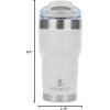 imagePelican Hydration Pelican Traveler 22 oz Vacuum Insulated Tumbler  Stainless Steel Double Wall Travel with Dual Lid Powder Coated Insulated Coffee Mug For Hot Cold Drinks AzureGrit