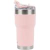 imagePelican Hydration Pelican Traveler 22 oz Vacuum Insulated Tumbler  Stainless Steel Double Wall Travel with Dual Lid Powder Coated Insulated Coffee Mug For Hot Cold Drinks AzureBlush