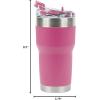 imagePelican Hydration Pelican Traveler 22 oz Vacuum Insulated Tumbler  Stainless Steel Double Wall Travel with Dual Lid Powder Coated Insulated Coffee Mug For Hot Cold Drinks AzureOrchid