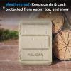 imagePelican MagSafe Wallet for iPhone  Heavy Duty MILSTD SnapOn Phone Magnetic Wallet and Phone Card Holder  Detachable and Slim Hard Case for iPhone 16 Pro Max 15 Pro Max141312 Series  BlackDesert Tan