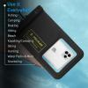 imagePelican Marine  IP68 Waterproof Phone Pouch Regular Size Floating Waterproof Phone Case  Beach Cruise Ship Travel Essentials  Works with All Phones  Detachable Lanyard  BlackHiVis YellowXL