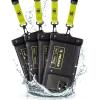 imagePelican Marine  IP68 Waterproof Phone Pouch Regular Size Floating Waterproof Phone Case  Beach Cruise Ship Travel Essentials  Works with All Phones  Detachable Lanyard  BlackHiVis YellowRegular