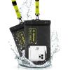 imagePelican Marine  IP68 Waterproof Phone Pouch Regular Size Floating Waterproof Phone Case  Beach Cruise Ship Travel Essentials  Works with All Phones  Detachable Lanyard  BlackHiVis YellowXL