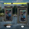 imagePelican Marine  IP68 Waterproof Phone Pouch Regular Size Floating Waterproof Phone Case  Beach Cruise Ship Travel Essentials  Works with All Phones  Detachable Lanyard  BlackHiVis YellowRegular