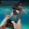 imagePelican Marine  IP68 Waterproof Phone Pouch Regular Size Floating Waterproof Phone Case  Beach Cruise Ship Travel Essentials  Works with All Phones  Detachable Lanyard  BlackHiVis YellowRegular