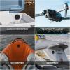 imagePelican Marine 4Pack AirTag Holder Waterproof IP68  Air Tag Case w 3M Adhesive Sticker  Shockproof AirTag Cover  Hidden Air Tag Holder Stick On Mount for Travel Luggage Bike Car Remote  BlackPack of 4