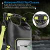 imagePelican Marine IP68 Waterproof Dry Bag 5L  Roll Top Waterproof Backpack wPhone CasePouch  Boating ampamp Kayak Accessories  Essentials for Camping Swimming Beach Fishing Rafting Travel  BlackBlack  Hi Vis Yellow